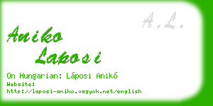 aniko laposi business card